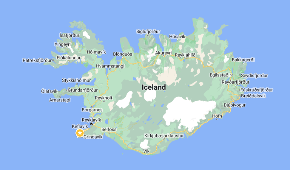 iceland map